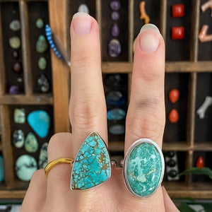 Whitewater turquoise ring