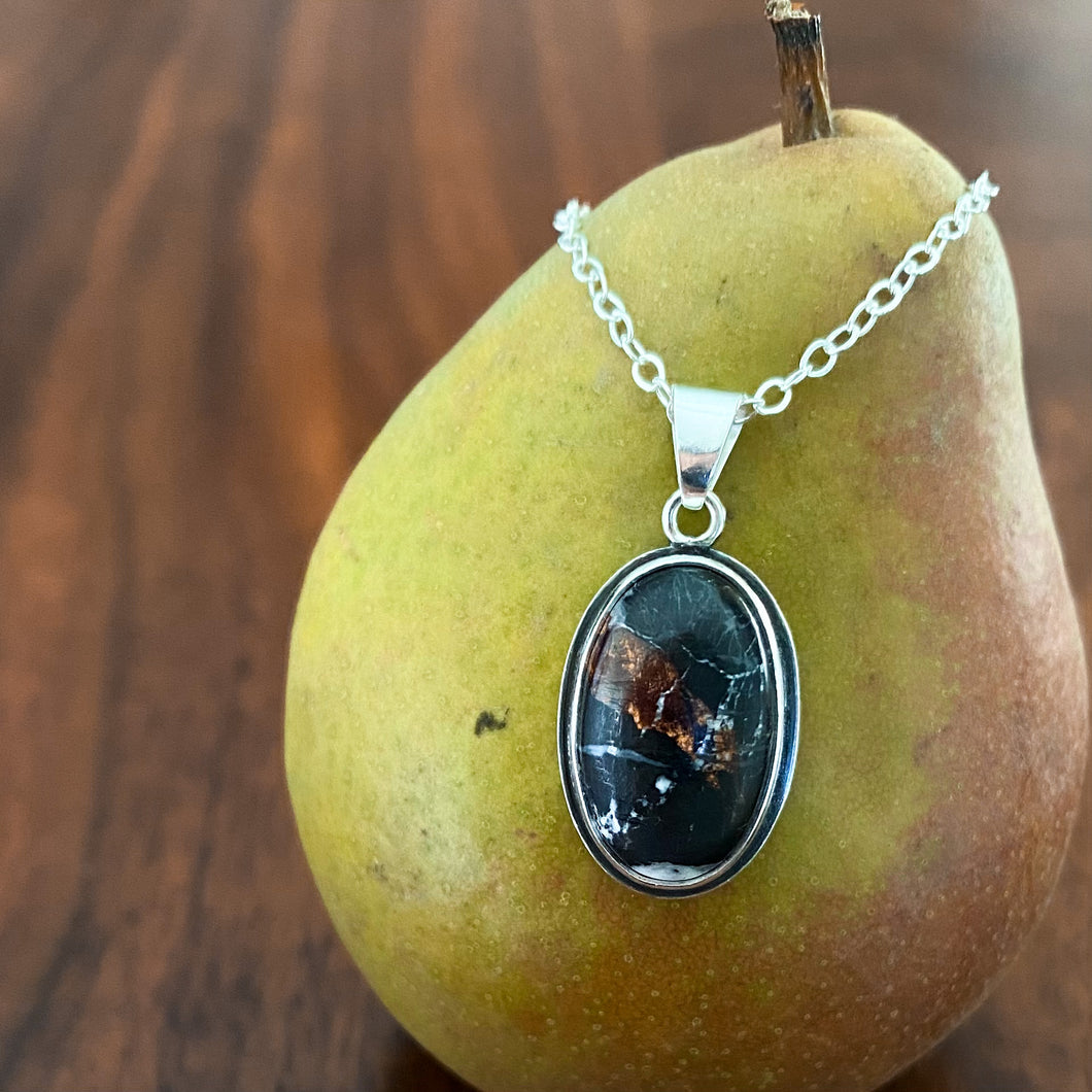 Black White Buffalo Necklace