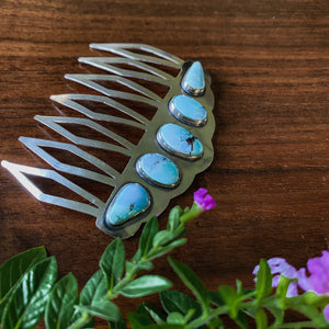 Turquoise Crown Hair Comb