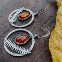 Load image into Gallery viewer, Fern and Amber Earrings
