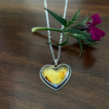 Load image into Gallery viewer, Amber Heart Necklace